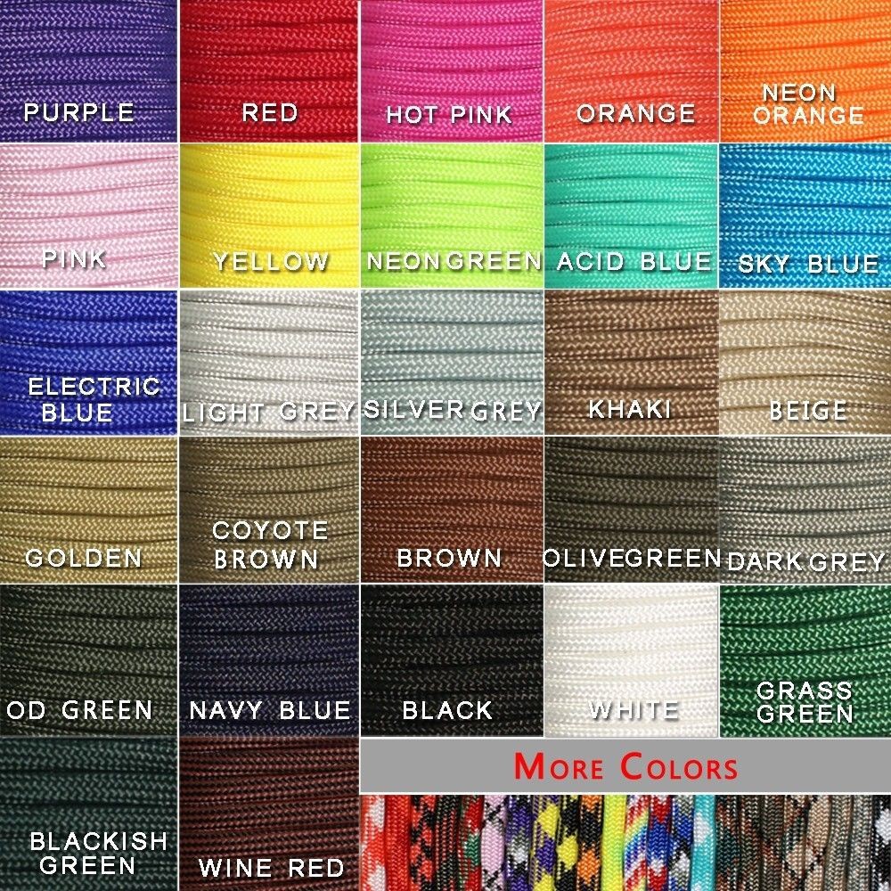 Paracord 550 Feet - 1pcs 550 Paracord Parachute Cord Lanyard