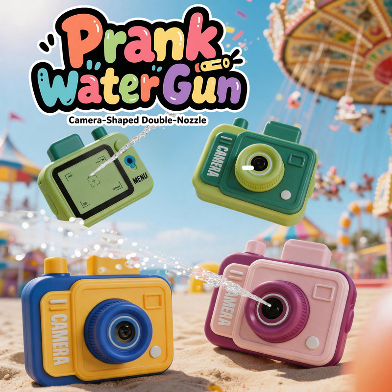 Outdoor Adventure Games - Double-sided Water Gun Camera Water Prank