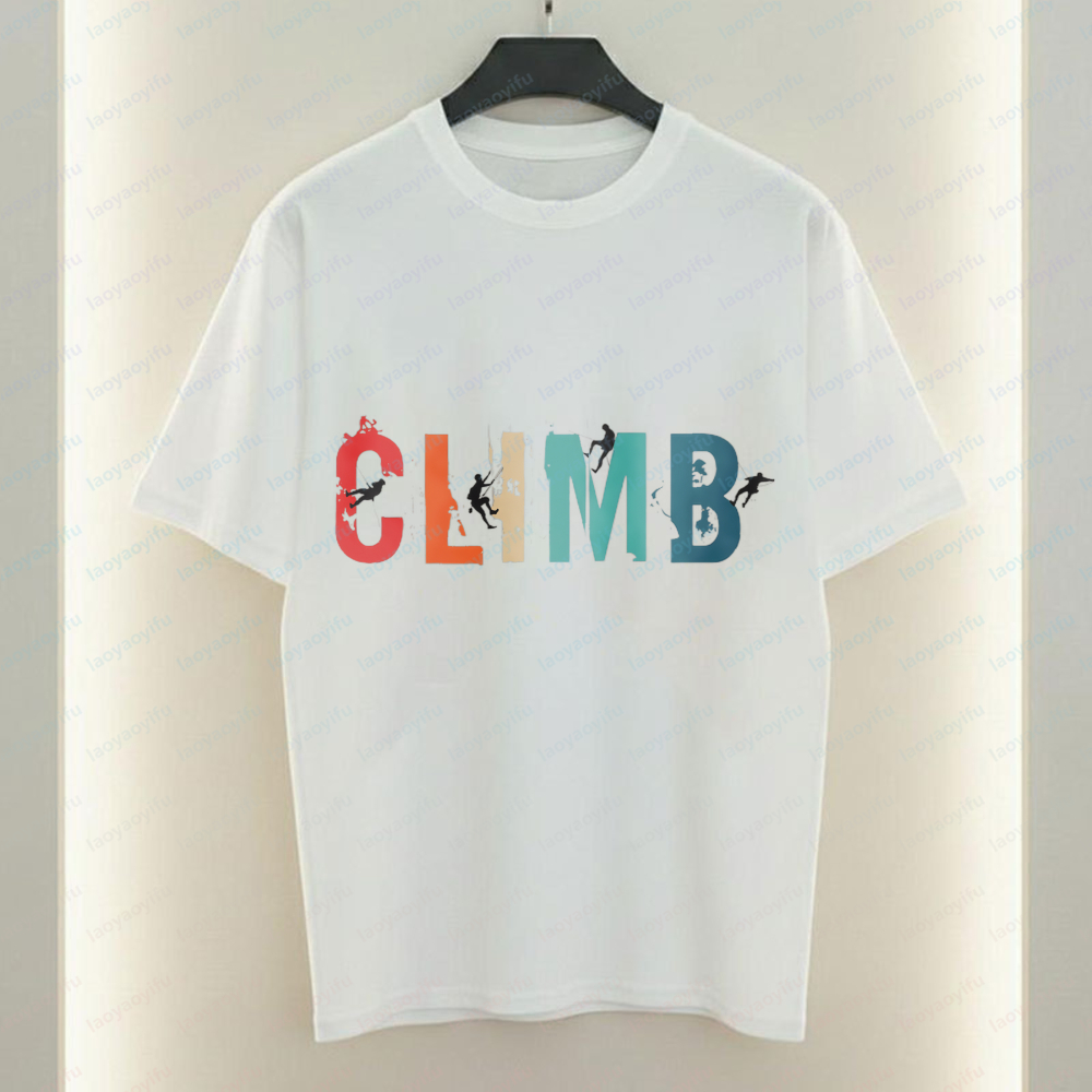 Climb Graphic Cotton Tshirts O - Outdoor Adventures Clothing 评论和价格