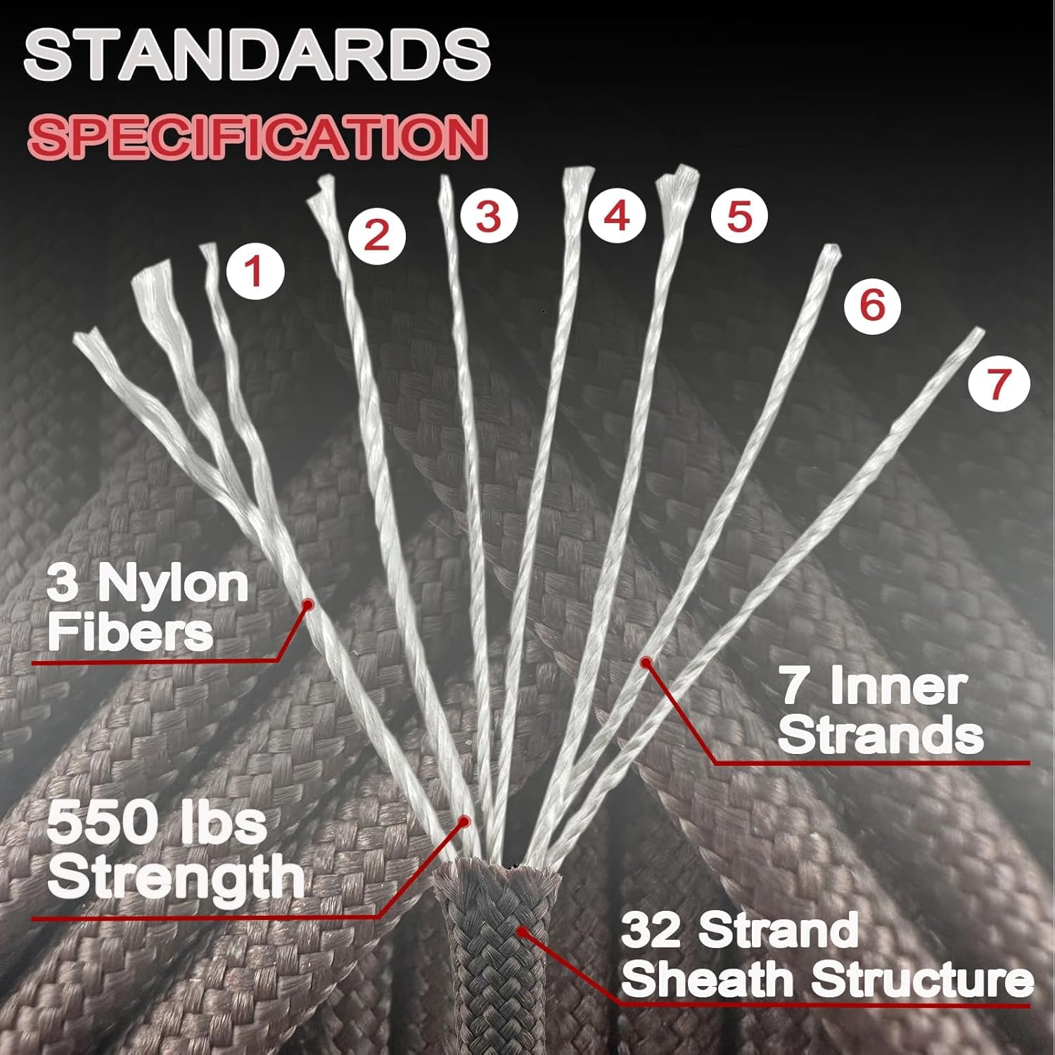 1pcs 100FT 30 Colors 550 Parac - Paracord 550 Feet 评论和价格