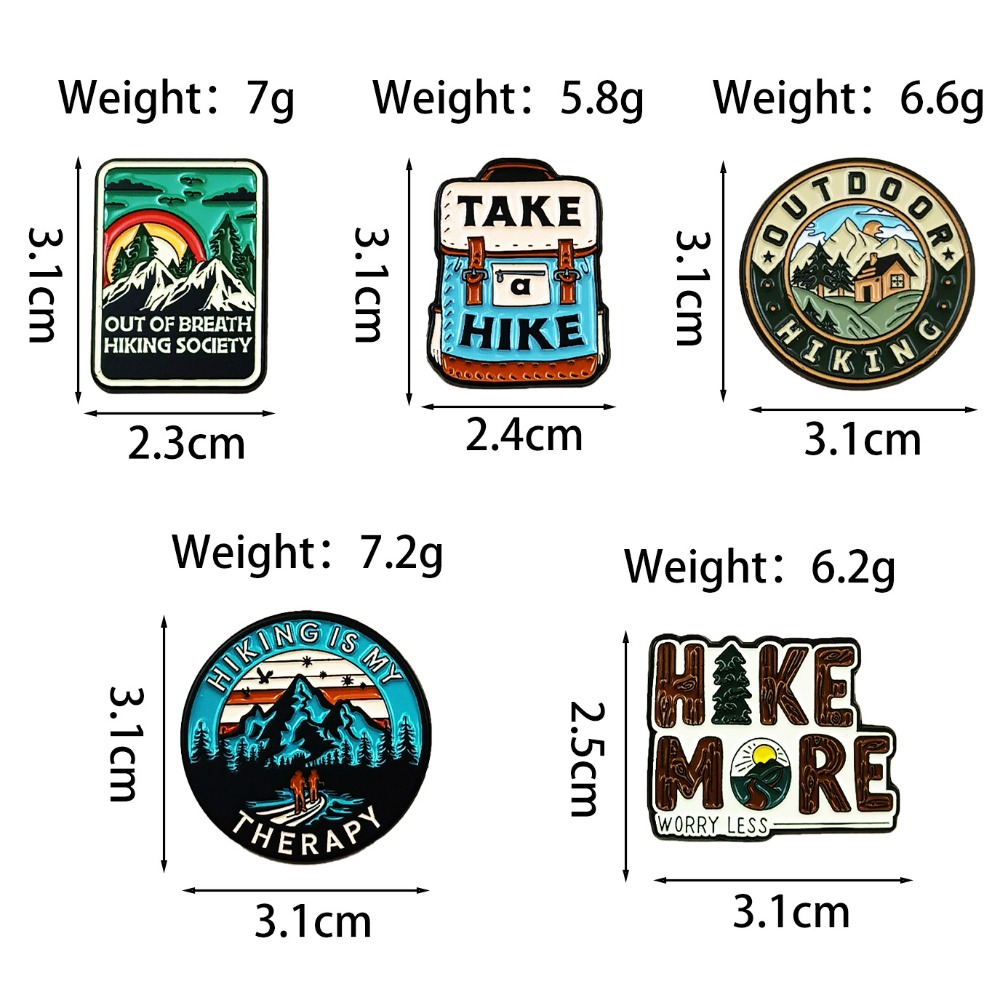 Vintage Outdoor Hiking Brooch  - Outdoor Adventures Clothing 评论和价格