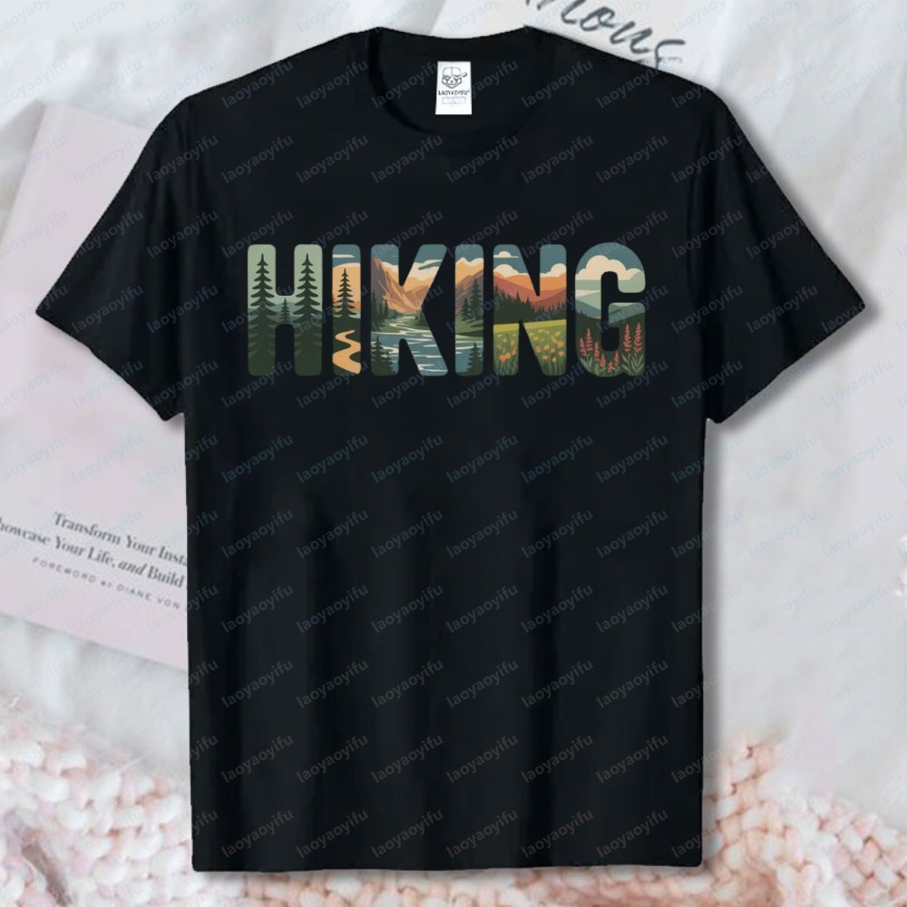 Hiking Tees Nature Landscape L - Outdoor Adventures Clothing 评论和价格